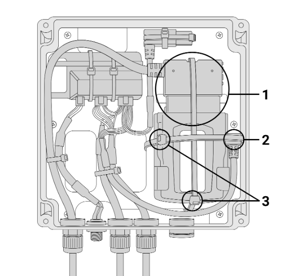Line drawing of IP box main compartment