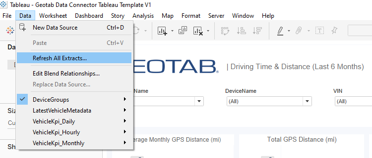 Geotab Data Connector Sjabloonhandleiding