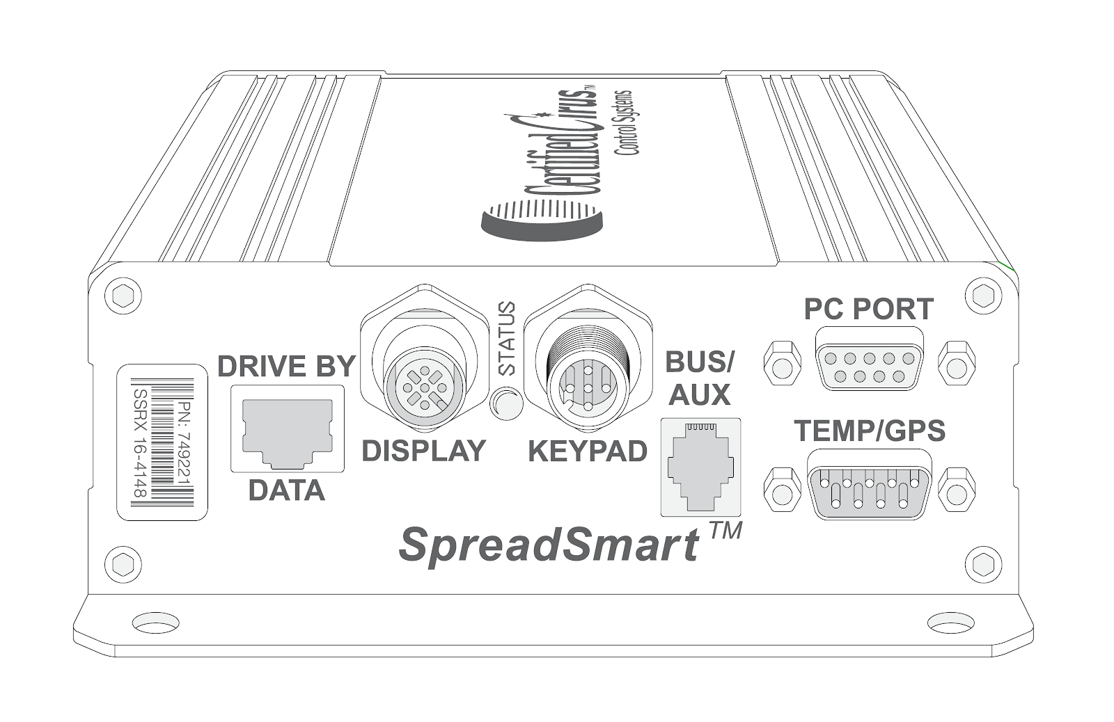 Line drawing of SpreadSmart connector