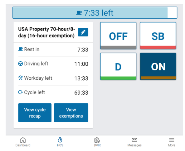 Hours-Of-Service Graph - Geotab Drive  Hours of service, Vehicle  inspection, Driving