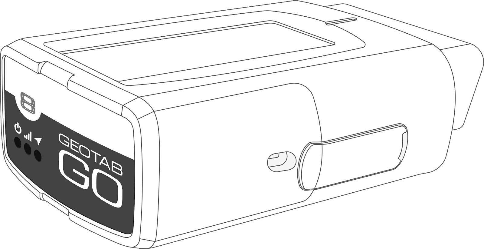 Side view of a GO device.